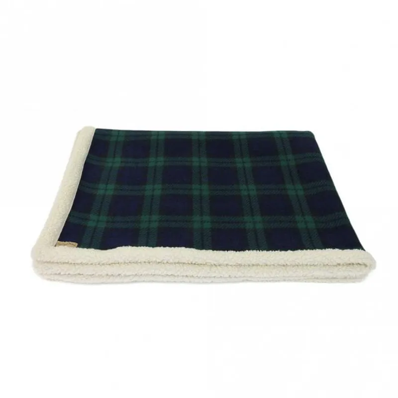 Earthbound Sherpa Pet Blanket Black Watch
